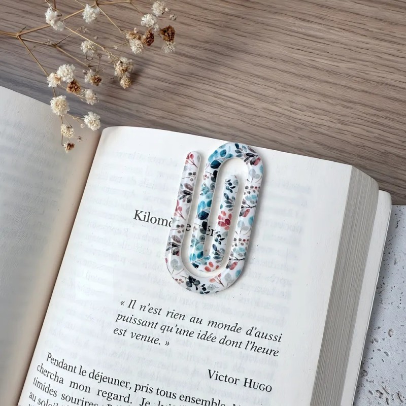 Marque-page bijou – Accessoire livre fait main, original & fleuri | Colibri & Papillon