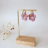 Boucles d'oreillles Elia – Fleur moderne et joyeuse faite main | Colibri & Papillon