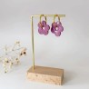 Boucles d'oreillles Elia – Fleur moderne et joyeuse faite main | Colibri & Papillon