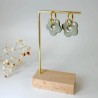 Boucles d'oreillles Elia – Fleur moderne et joyeuse faite main | Colibri & Papillon