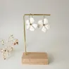 Boucles d'oreilles Ysalia – Boucles fleur légères, artisanales & dorées | Colibri & Papillon