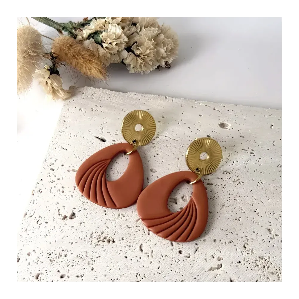 Boucles D'oreilles Aurore – Boucles graphiques en acier hypoallergénique | Colibri & Papillon