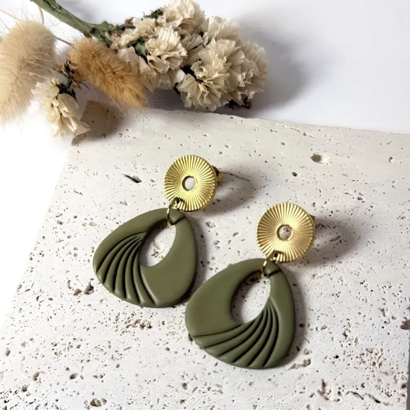 Boucles D'oreilles Aurore – Boucles graphiques en acier hypoallergénique | Colibri & Papillon