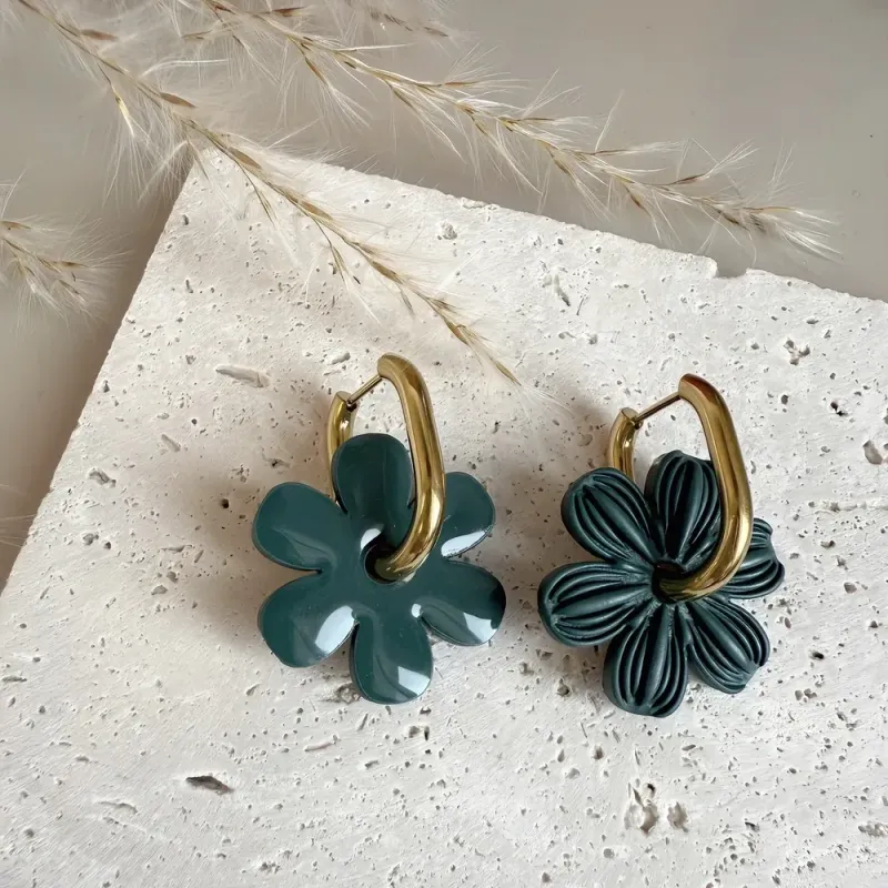 Boucles d’oreilles Julia – Réversibles et légères | Colibri & Papillon