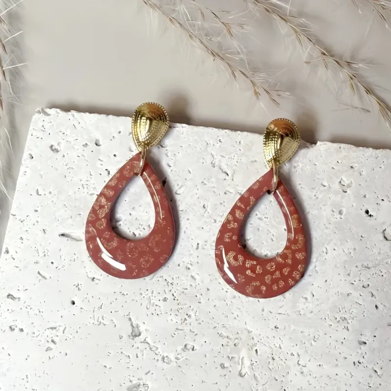 Boucles d’oreilles Léona – Motif léopard chic | Colibri & Papillon