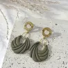 Boucles d’oreilles Elyna – Bijou fait main acier inoxydable | Colibri & Papillon