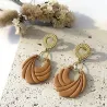 Boucles d’oreilles Elyna – Bijou fait main acier inoxydable | Colibri & Papillon