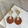 Boucles d’oreilles Elyna – Bijou fait main acier inoxydable | Colibri & Papillon