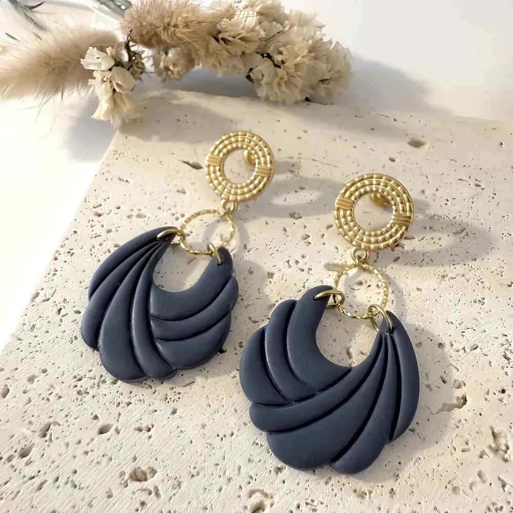Boucles d’oreilles Elyna – Bijou fait main acier inoxydable | Colibri & Papillon