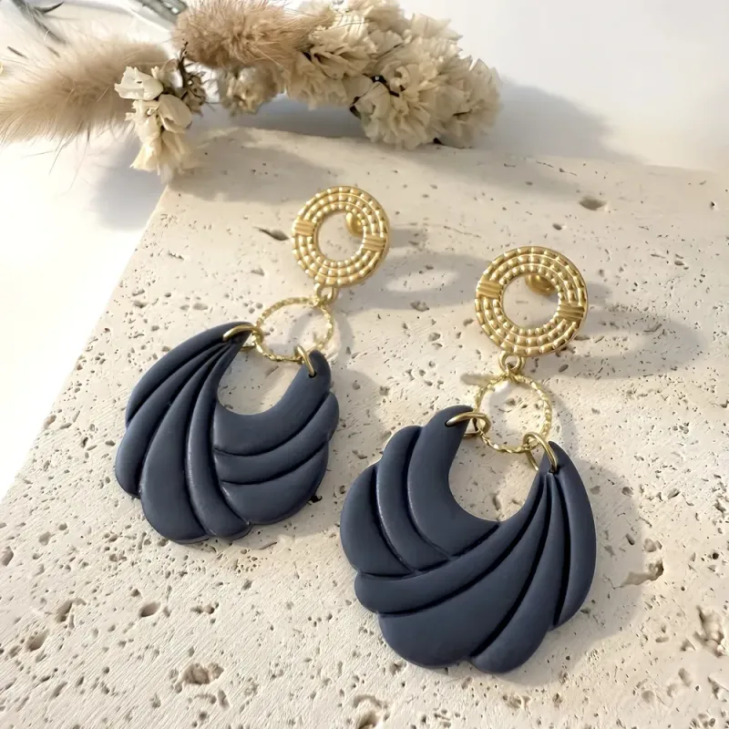Boucles d’oreilles Elyna – Bijou fait main acier inoxydable | Colibri & Papillon