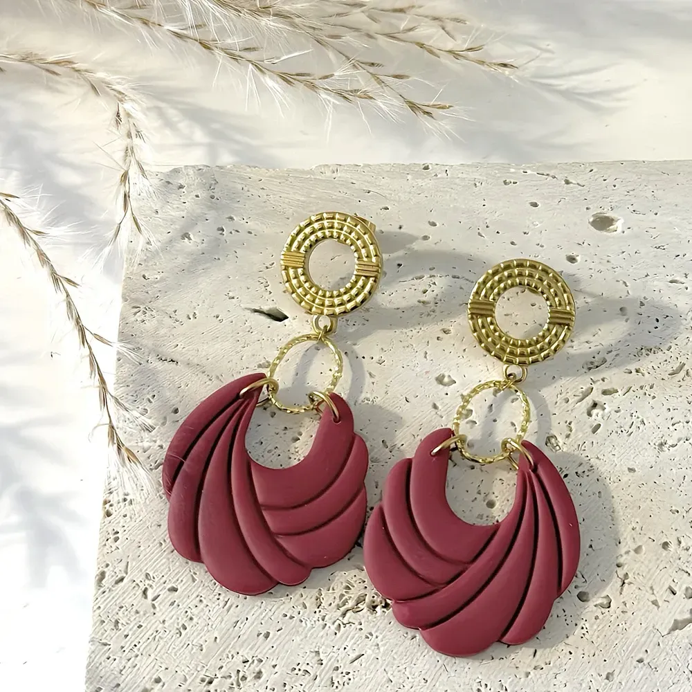 Boucles d’oreilles Elyna – Bijou fait main acier inoxydable | Colibri & Papillon
