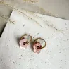 Mini Cléo – Boucles d’oreilles enfant pampilles fleurs interchangeables | Colibri & Papillon