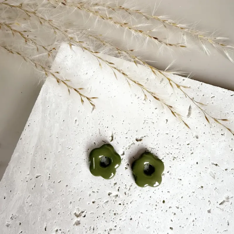 Mini Cléo – Boucles d’oreilles enfant pampilles fleurs interchangeables | Colibri & Papillon