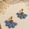 Boucles d’oreilles Maguie – Fleur bohème artisanale | Colibri & Papillon