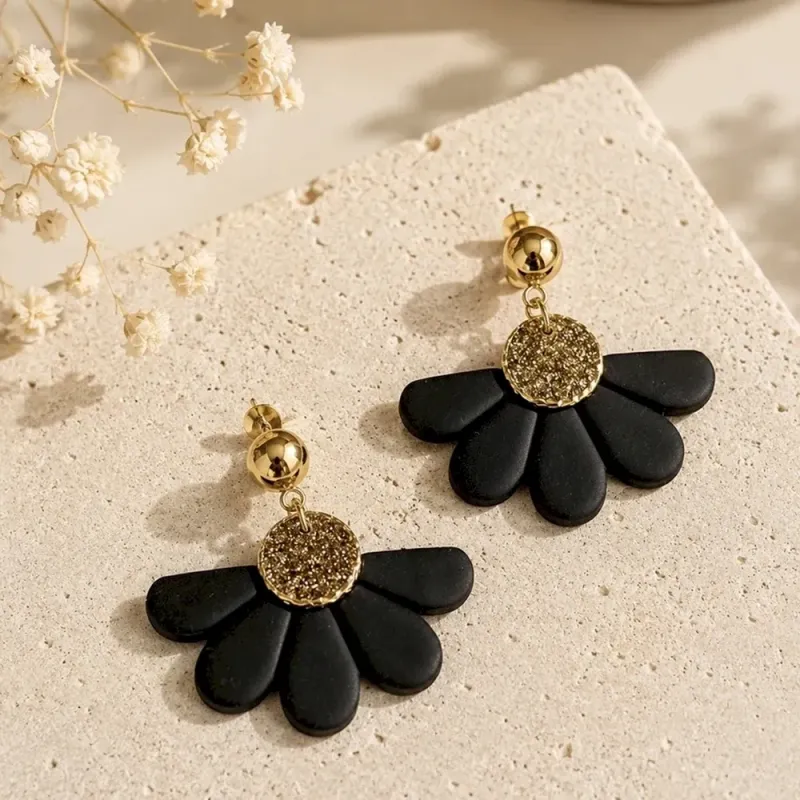 Boucles d’oreilles Maguie – Fleur bohème artisanale | Colibri & Papillon